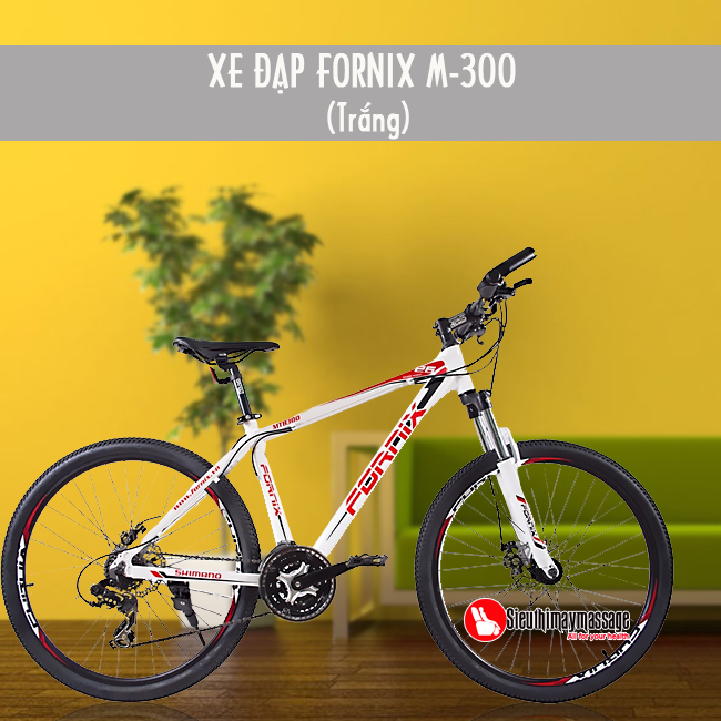 Xe đạp thể thao 26 inch Fornix M300 (Trắng) - SIÊU THỊ MÁY MASSAGE