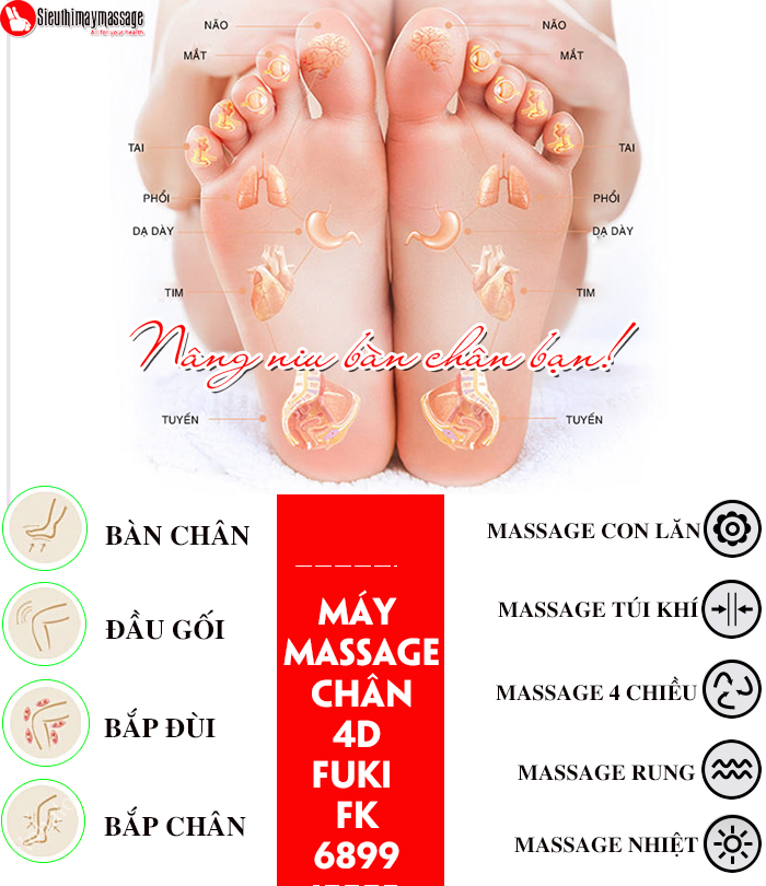 may massage chan 4 d Fuki FK 6899 5 - Máy massage chân 4D Fuki FK-6899 (Dòng cao cấp)