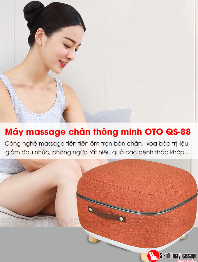 may massage chan OTO QS 88 mau cam 2 - Máy massage chân QSeat OTO QS-88 (màu cam)