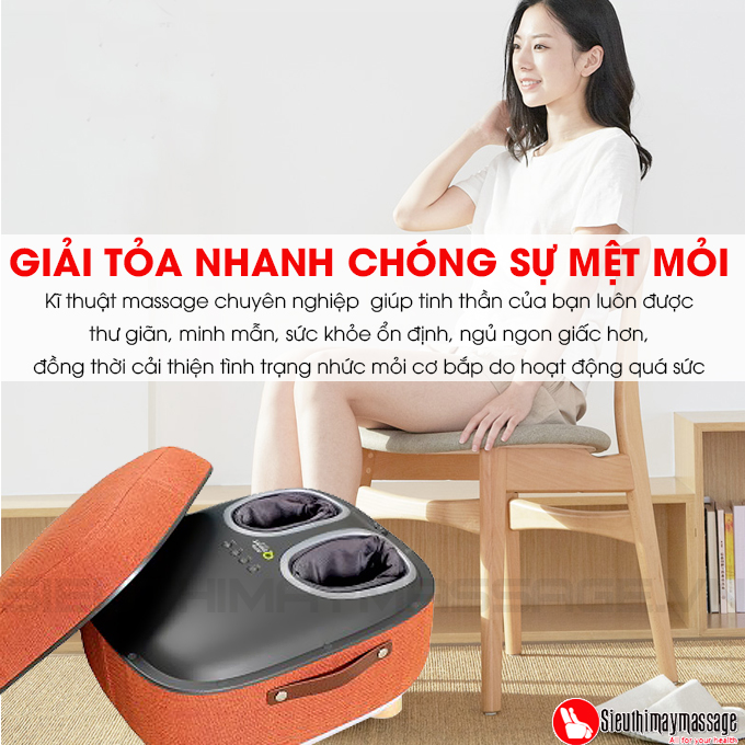 may massage chan OTO QS 88 mau cam 3 - Máy massage chân QSeat OTO QS-88 (màu cam)