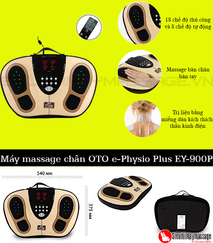 may massage chan Oto e physio 10 - Máy massage chân trị liệu e-Physio Plus OTO EY-900P (Hàn Quốc)