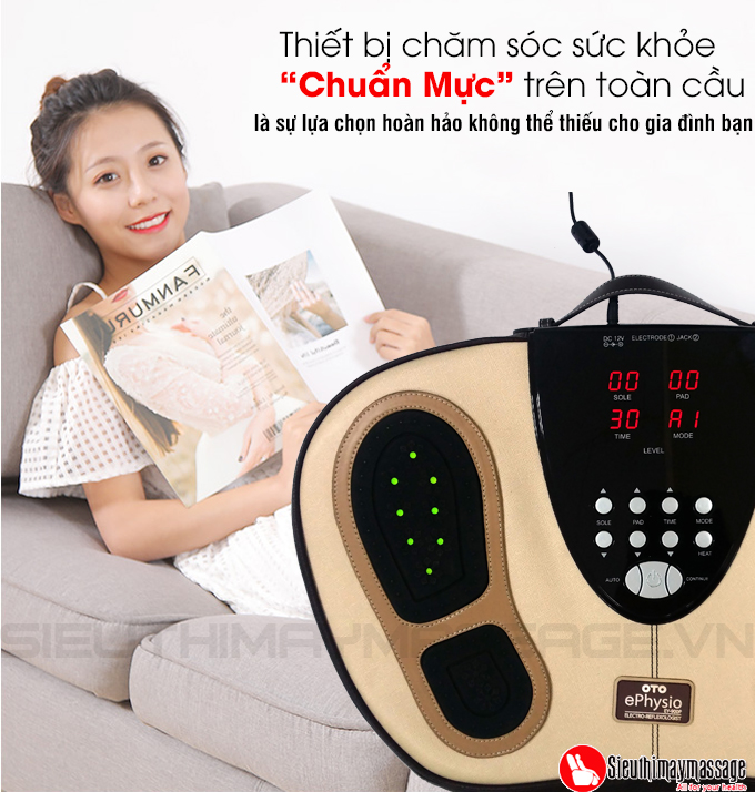 may massage chan Oto e physio 3 - Máy massage chân trị liệu e-Physio Plus OTO EY-900P (Hàn Quốc)