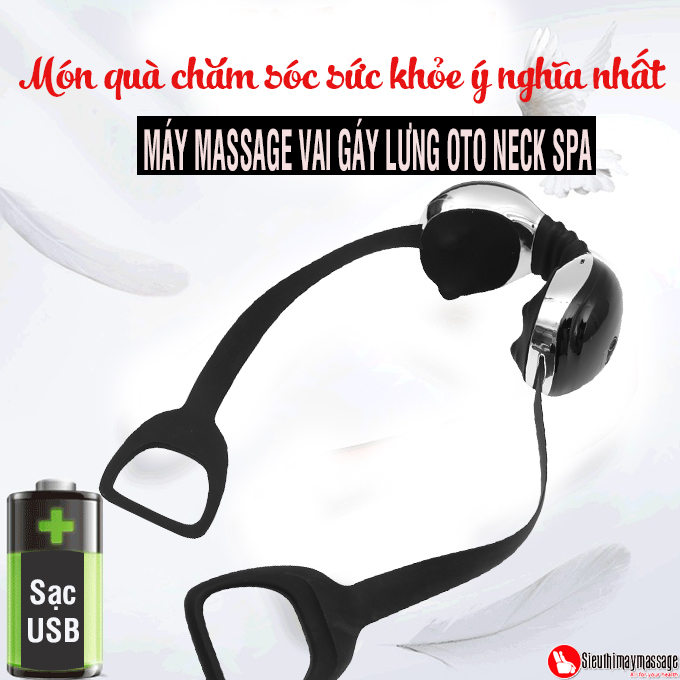 may massage co vai gay lung OTO Neck Spa 6 - Máy massage cổ OTO Neck Spa NA-99 (màu đen)