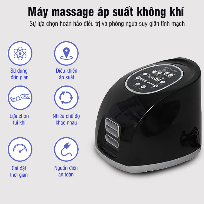 may massage chan okachi jp 2000 7 - Máy nén ép trị liệu suy giãn tĩnh mạch OKACHI LUXURY JP-2000