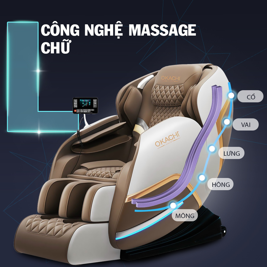 ghe massage okachi Luxury Star JP i20 Plus 6 - Ghế massage toàn thân OKACHI Luxury Star JP-i20 Plus