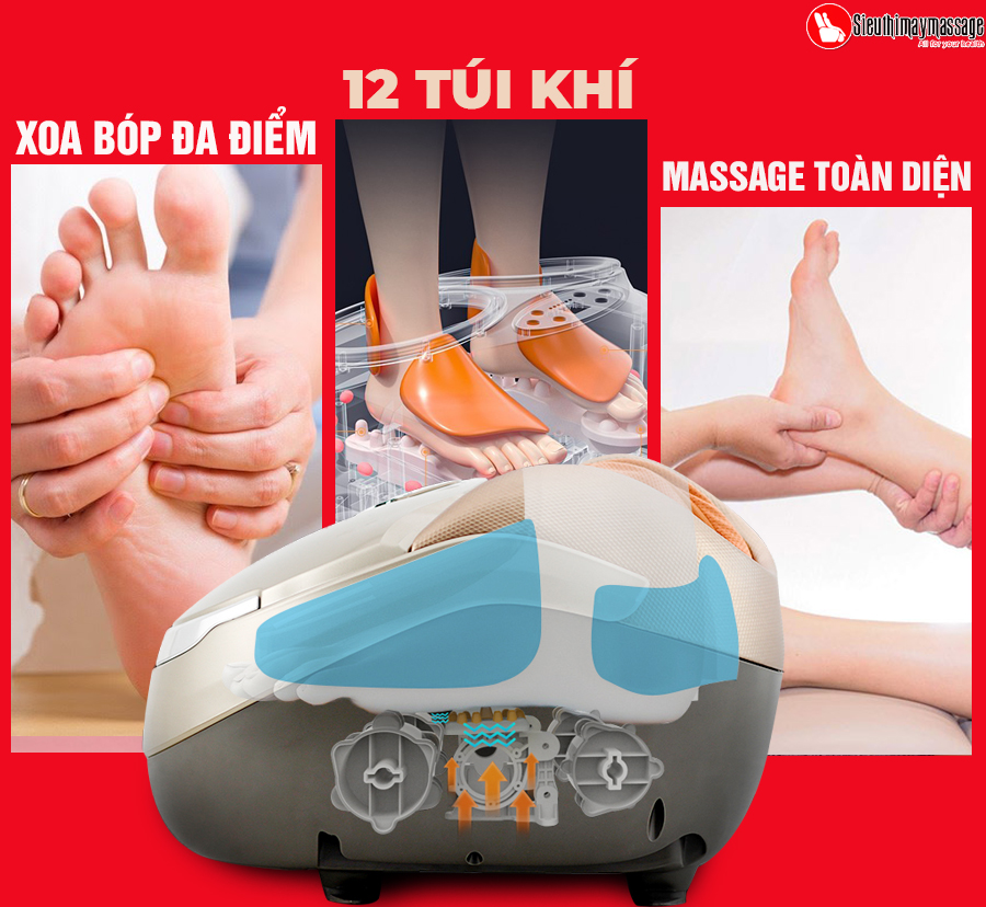 may massage chan okachi jp 850 17 - Máy massage chân OKACHI JP-850