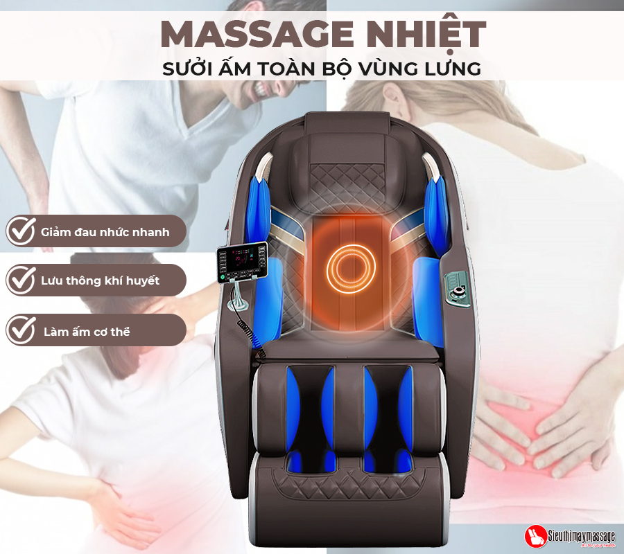 ghe massage okachi 4d jp i65 cao cap nhiet - Ghế massage toàn thân OKACHI 4D JP-i65 cao cấp