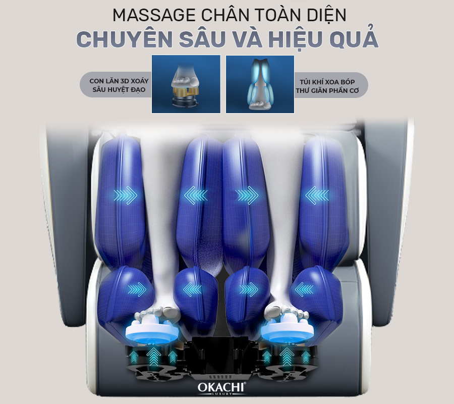 ghe massage toan than okachi 4d jp i50 mat xa chan - Ghế massage toàn thân OKACHI 4D JP-I50 (cao cấp)